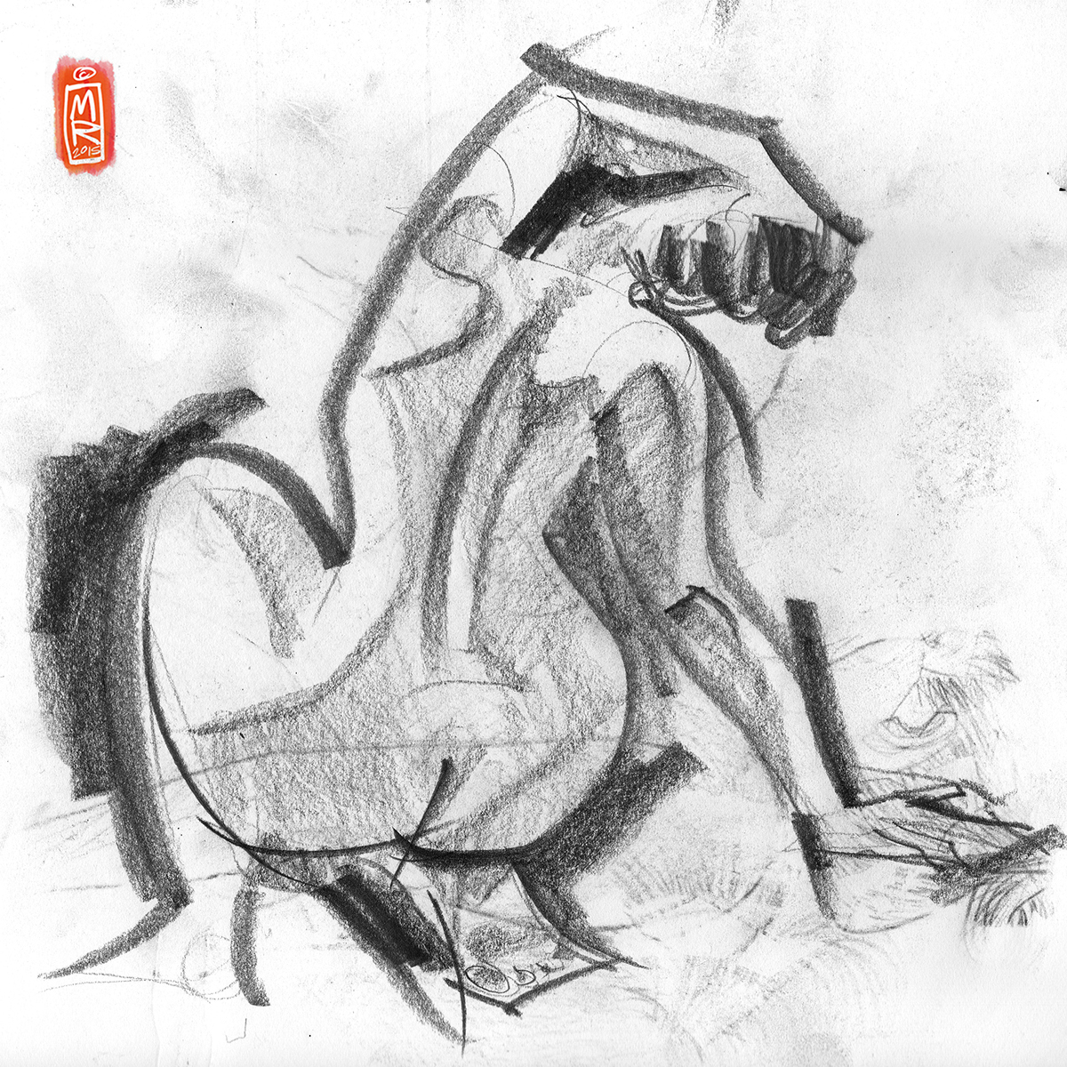 graphite pencil sketch life drawing Figure Drawing sketchbook