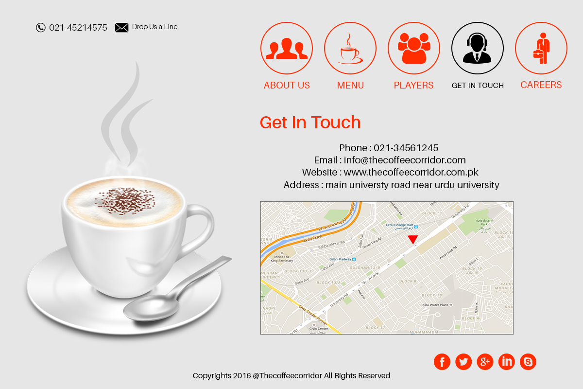 Website Design Coffee Cafe incorporate fresh