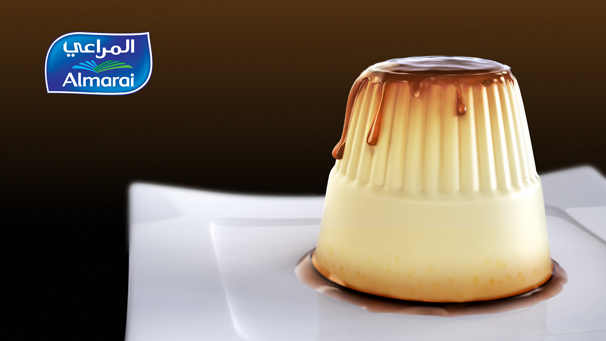 3ds max vray caramel Creme Caramel cg food CGI Packshot