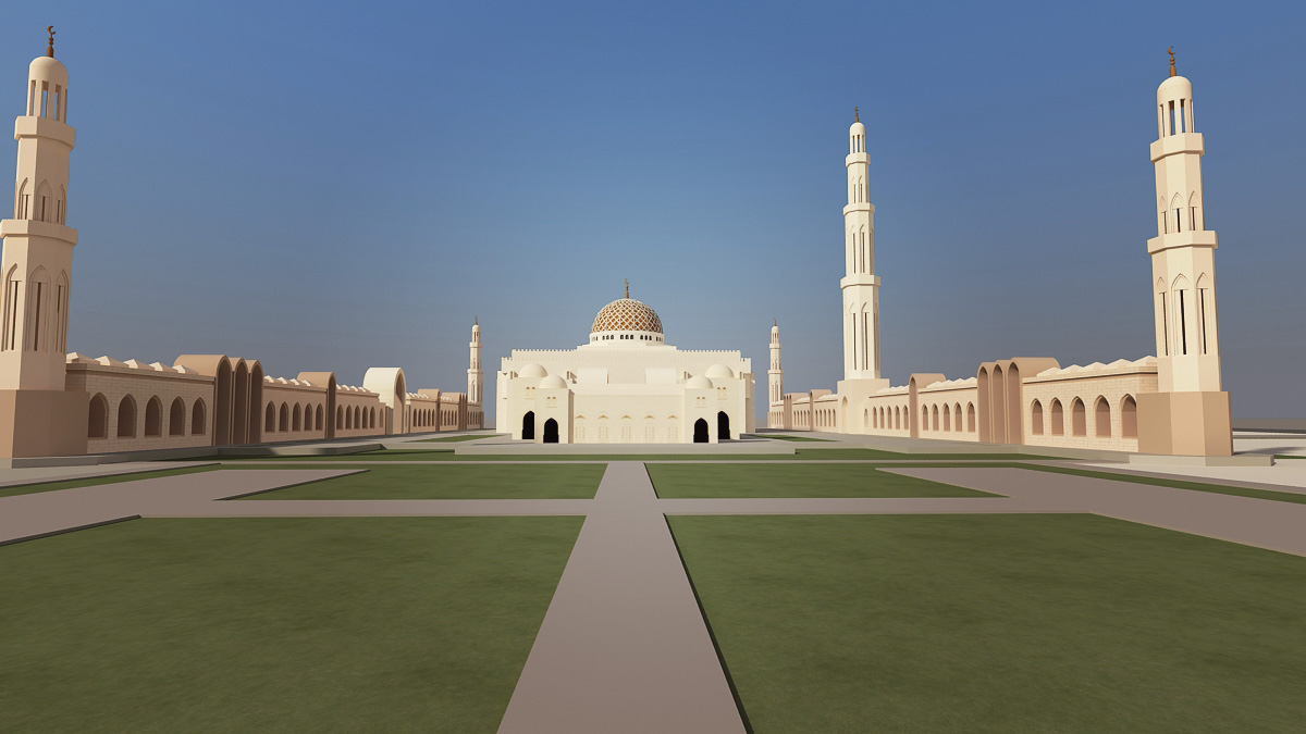 architecture Landmark Sultan Qaboos Muscat Riyam Park Oman Muttrah