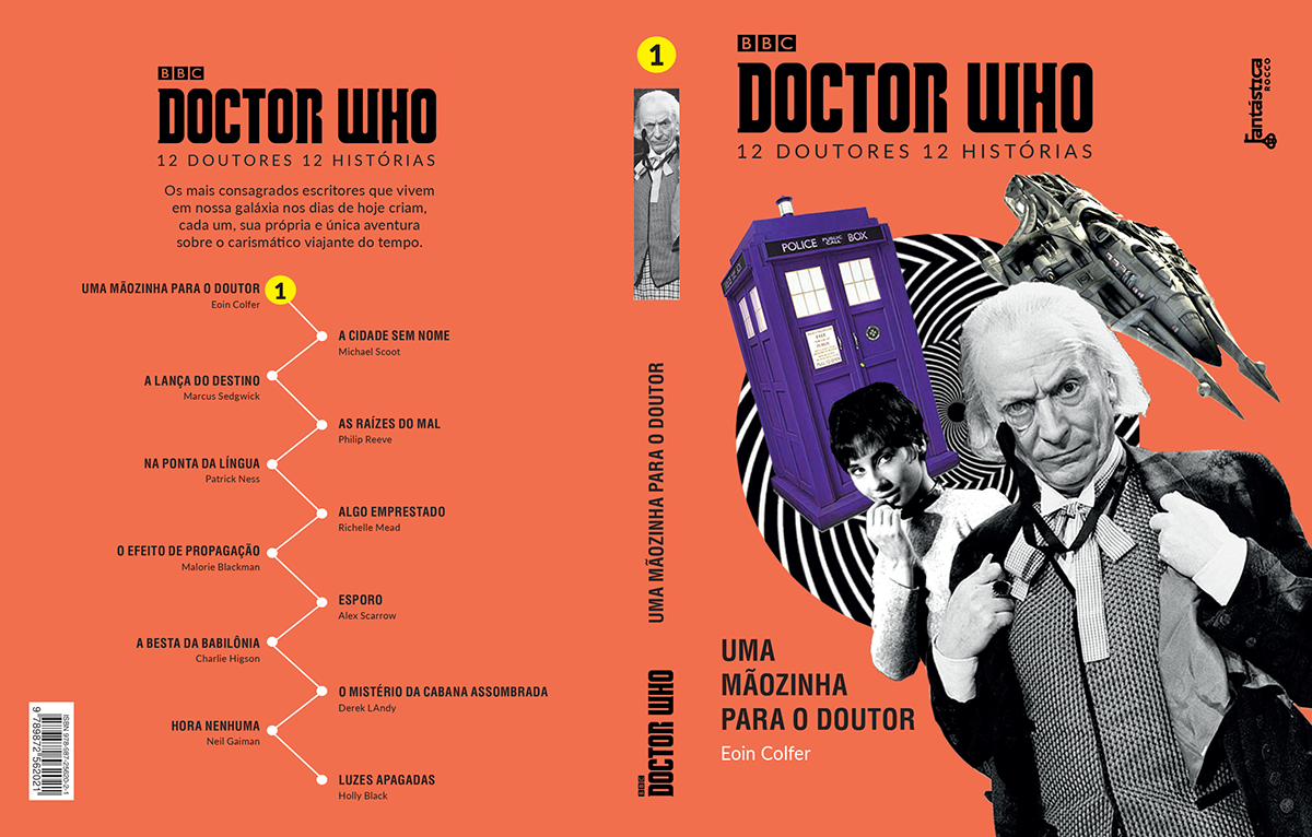 Doctor Who editorial book cover Adobe Portfolio InDesign