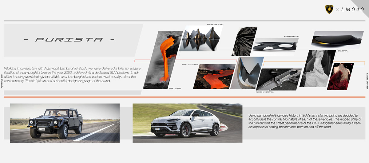 lamboghini Urus automotive   car design concept industrial design  portfolio product design  sketch Transportation Design