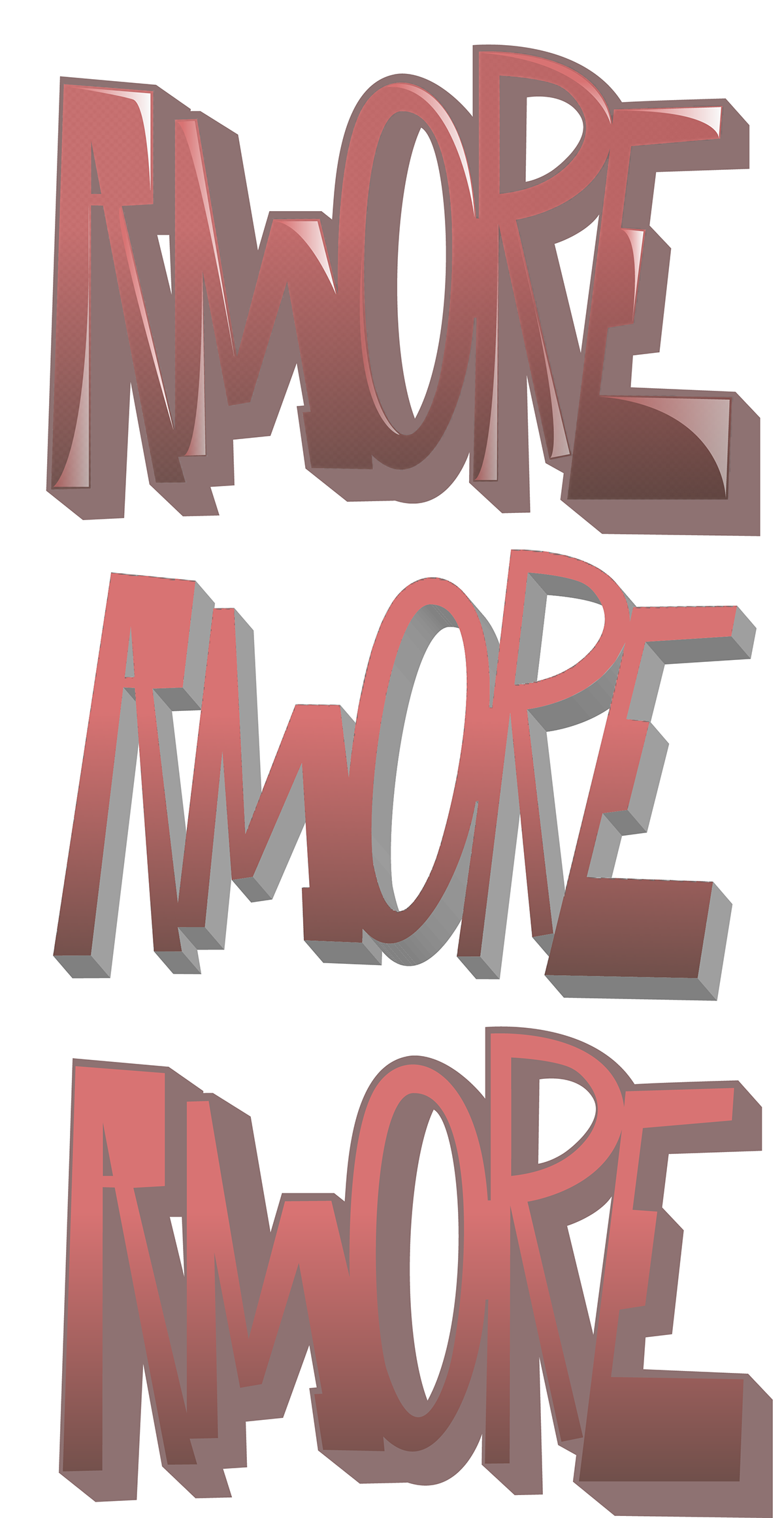 typographic art house amore amour crew