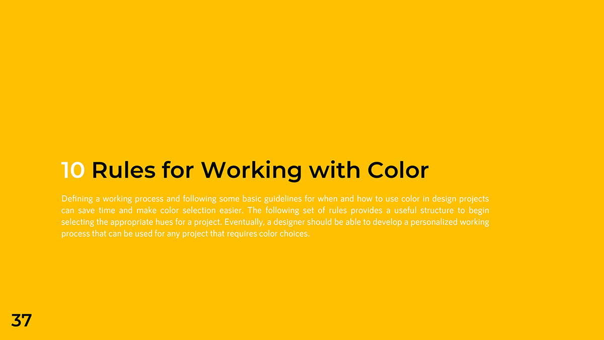 10 Rules for Working with Color.