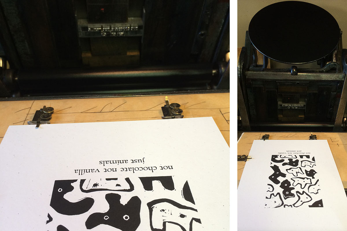 letterpress printmaking