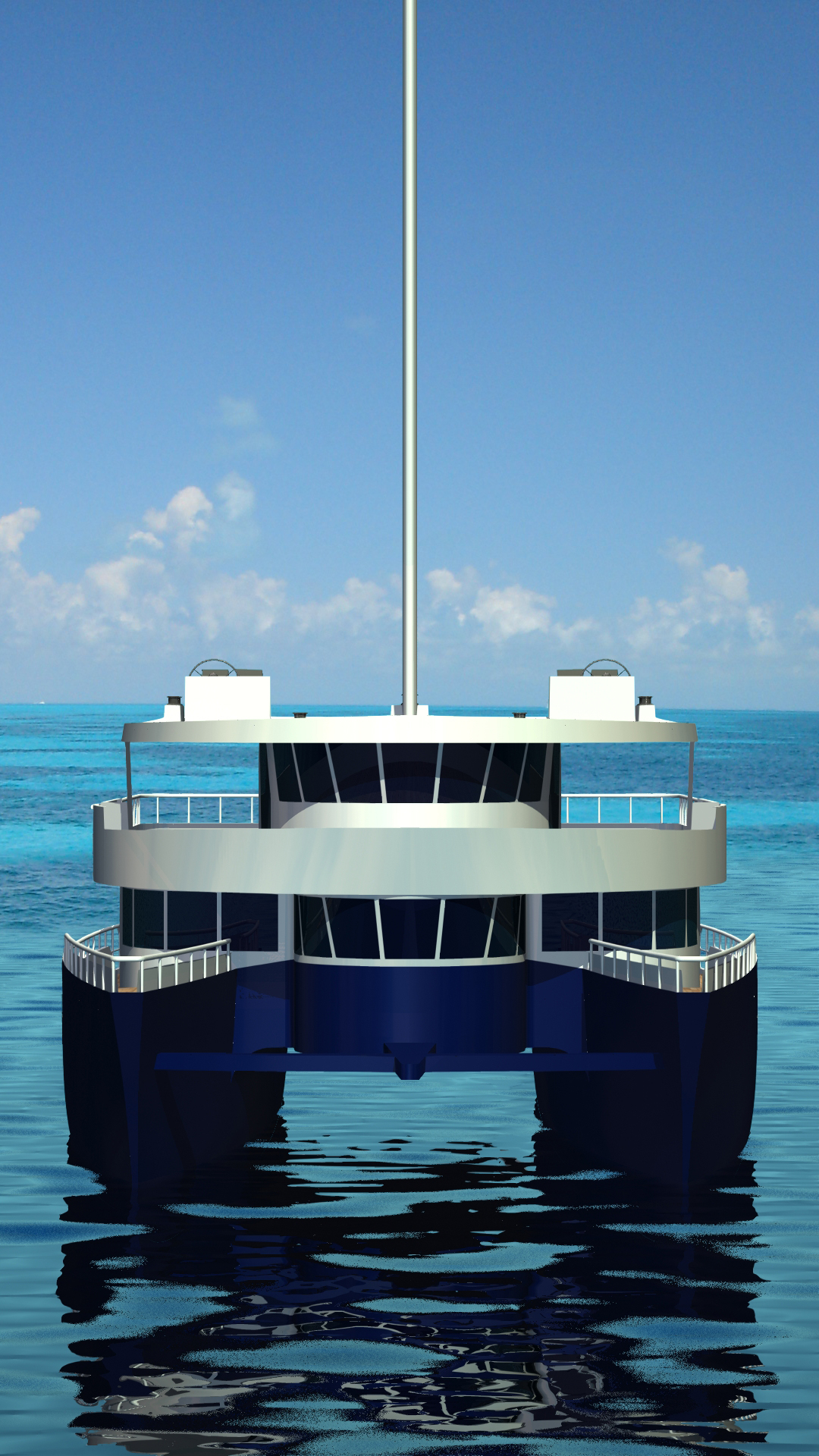 design naval Interior refitting catamaran luxury yacht
