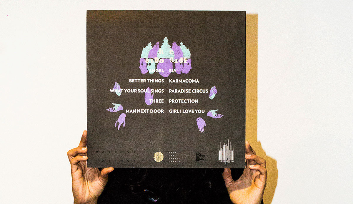 cover design vinyl Massive Attack music graphic design  ILLUSTRATION 