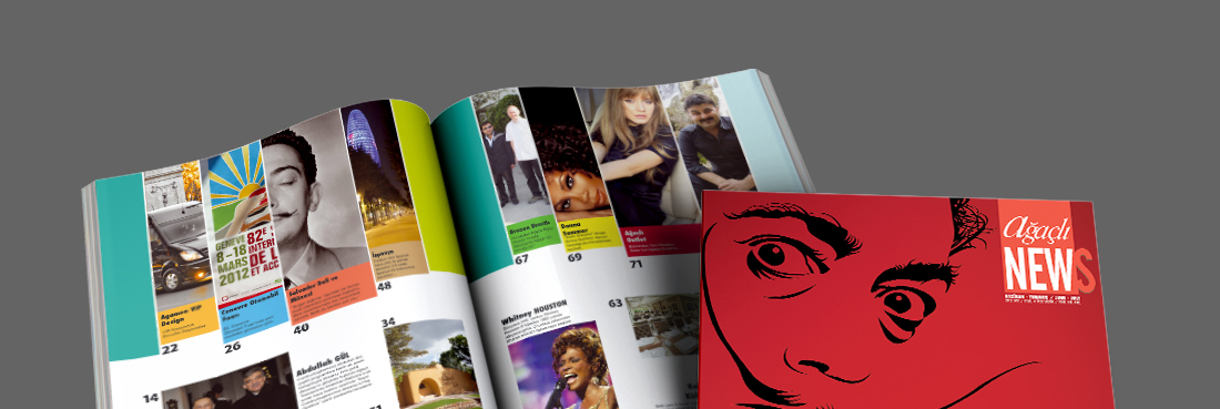 Dergi ağaçlı grafik graphic design art tasarım salvador dali dali salvador Printing baskı kitap kırmızı