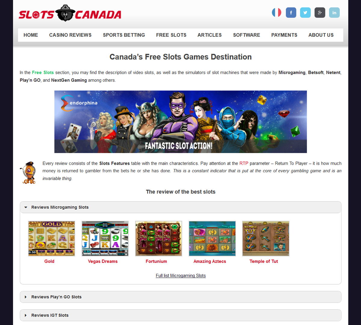 casino Slots software JackPot top reviews Games Web Design  rating Canada