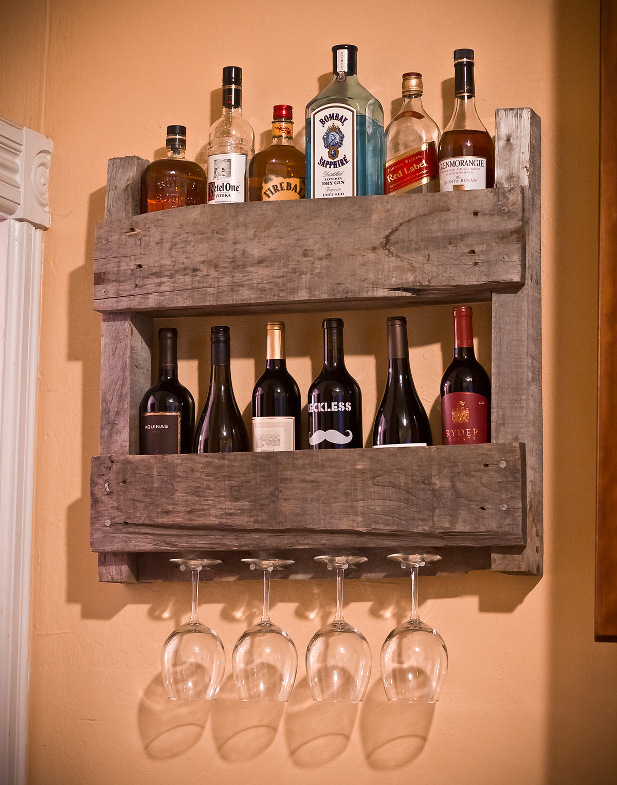 wine rack reclaimed wood wood beverage rack rustic shelf wine holder