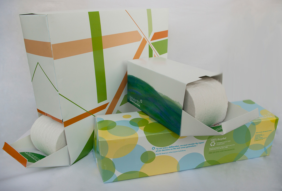 Seventh Generation  toilet paper  Bathroom Tissue  Packaging  recycled  carrier  paper