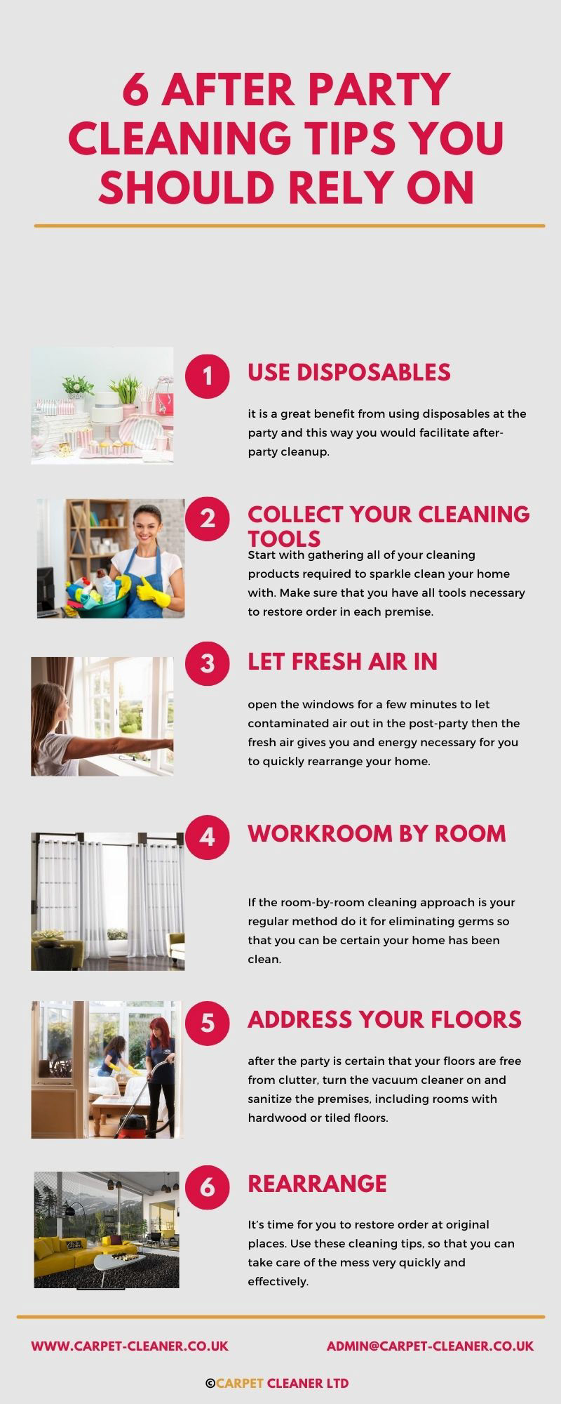 After Party Cleaning Tips cleaning tips