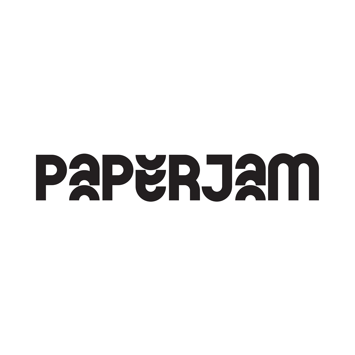 branding  typography   identity agency jam paper Paperjam distortion error