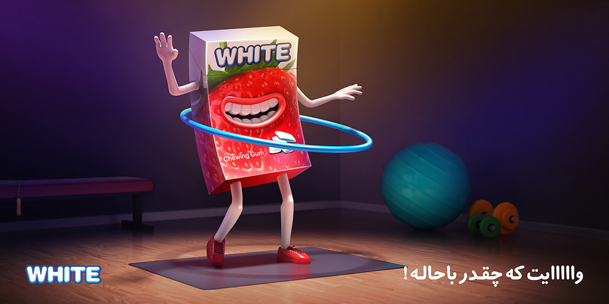 3D 3d modeling ads Advertising  art direction  campaign creative sahand babali White #hoseinEbrahimi
