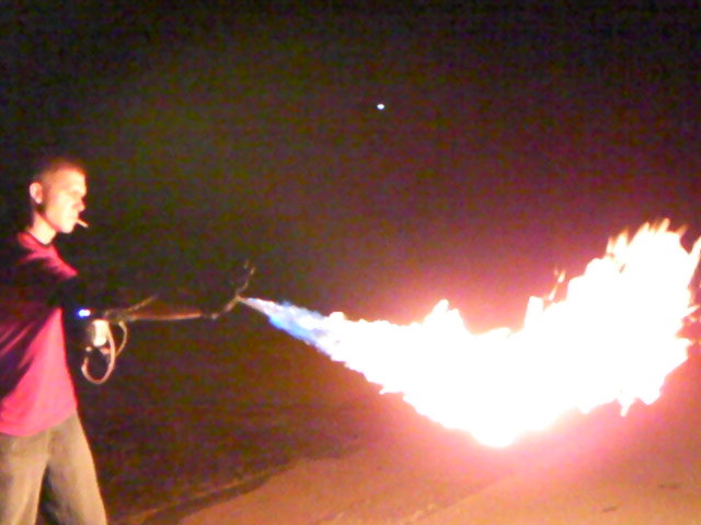 iron man  flame thrower Halloween Costume