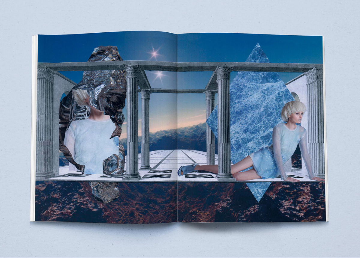 collage odda magazine editorial iceberg maría salcedo