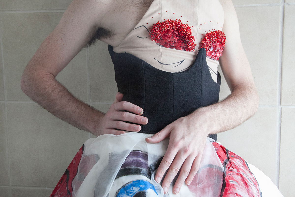 fibers beading Line Work body Gender costume nipple tassels  make-up Drag Burlesque genderless TRANS SCAD