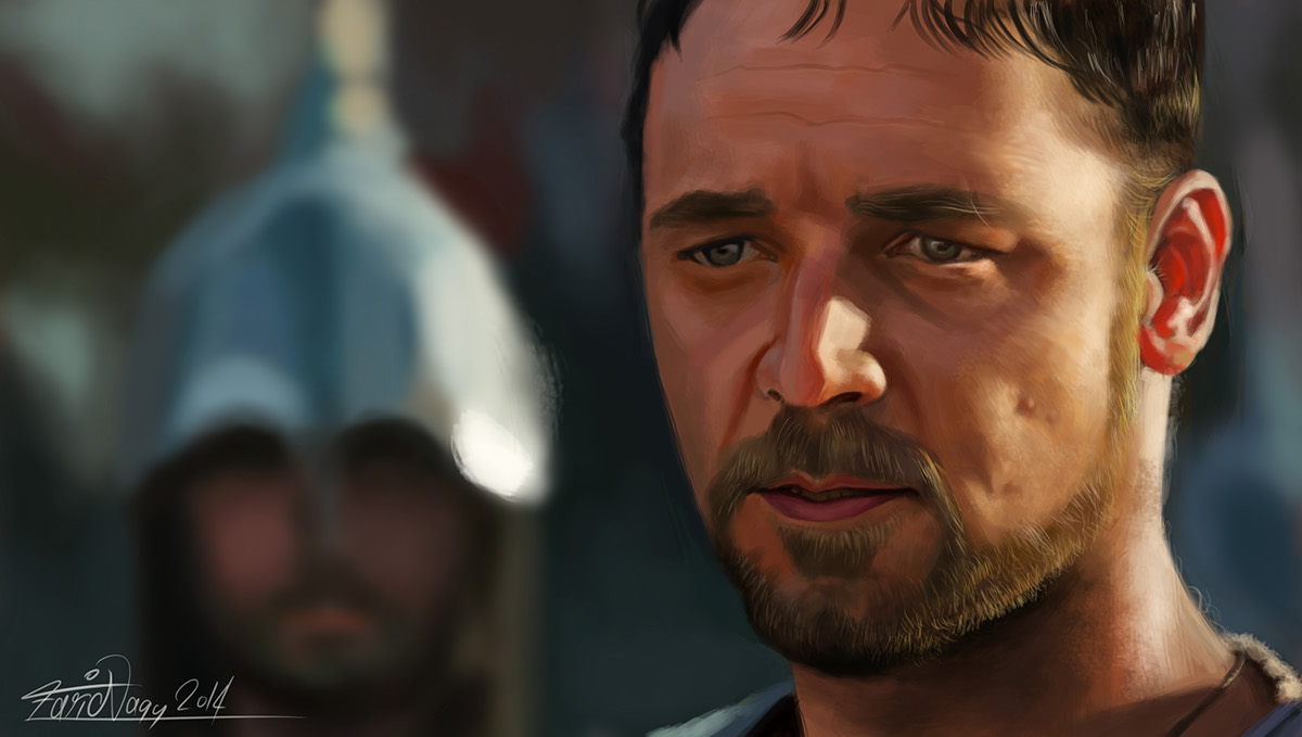 the gladiator Russell Crowe