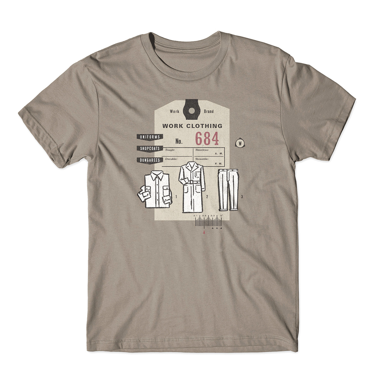 Clothing T Shirt industrial grunge products Retail tag hang tag Retro graphic design hang-tag