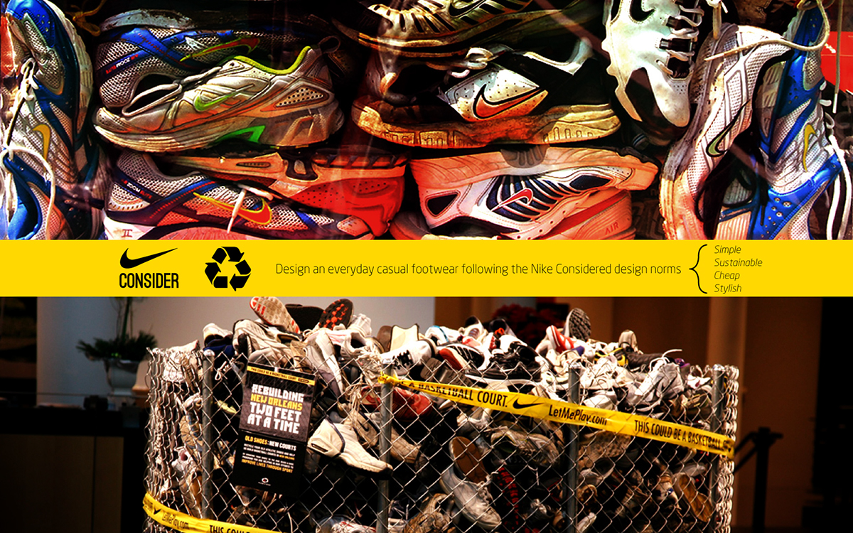 Nike consider roshan hakkim yellow shoe footwear sketch flip flop sustainable footwear eco-friendly
