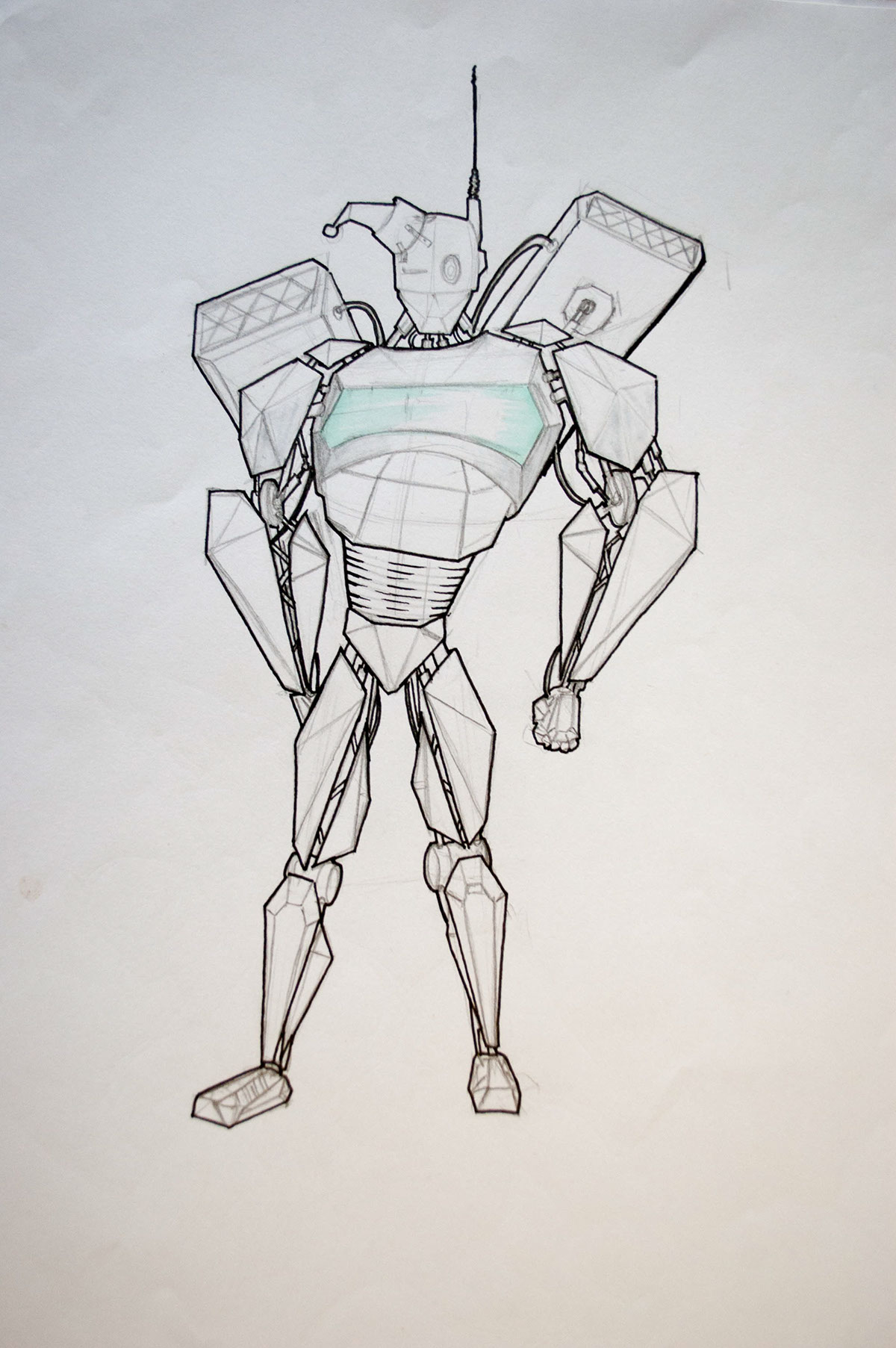 robot sketch draw drone