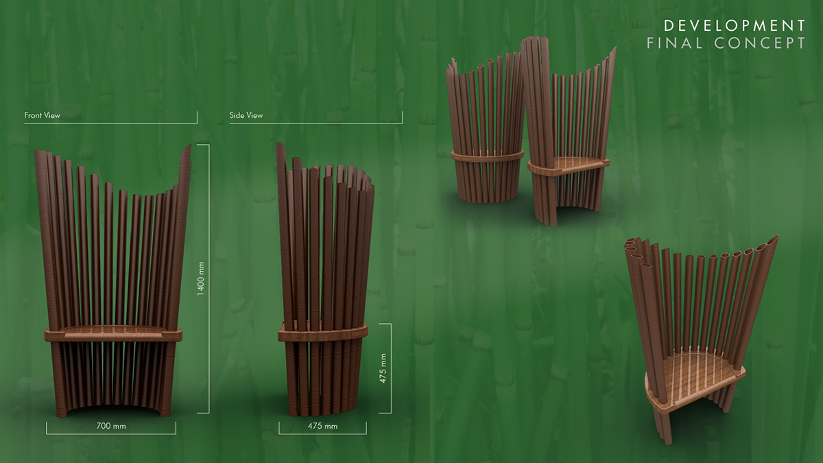 bamboo ecologic dominican pacific Caribbean wood beach tribal asian cad contemporanean prototype model Cedar