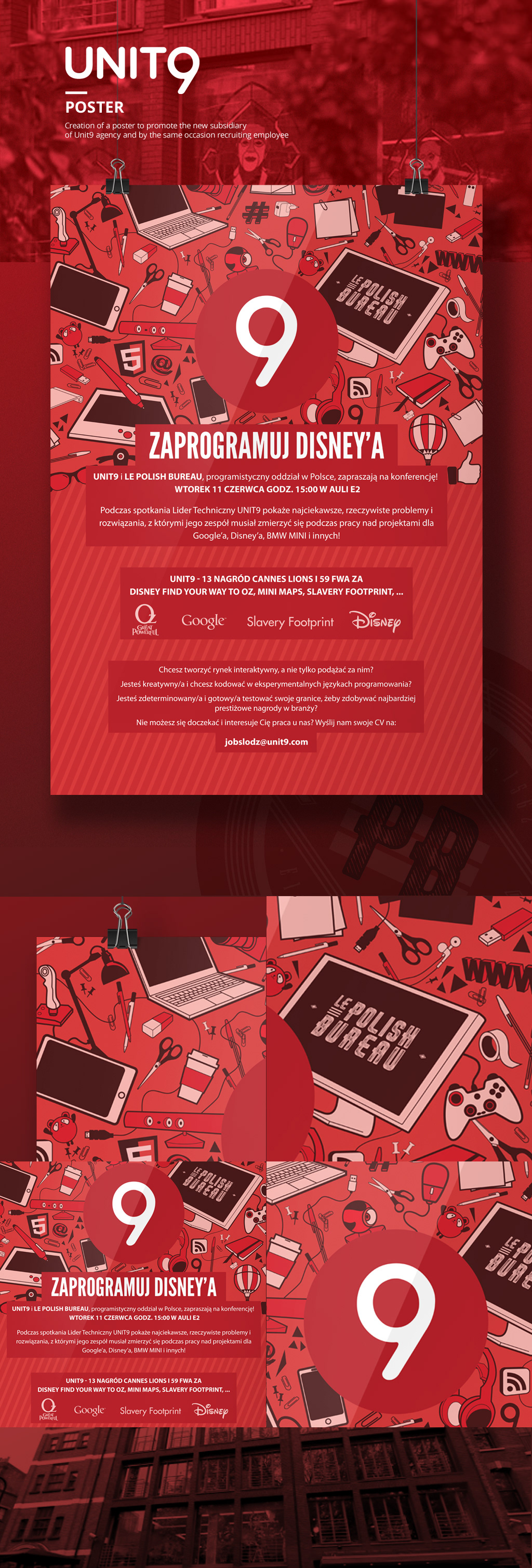 poster vector agency red Computer