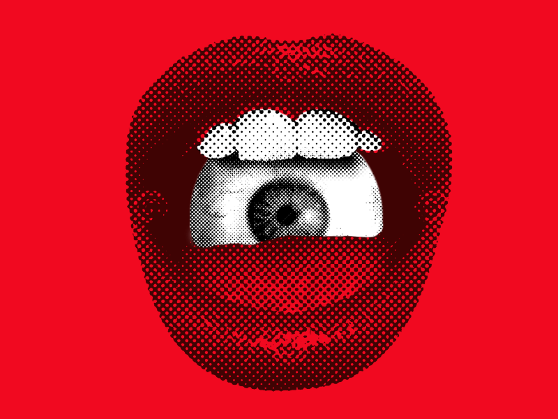 eye Retro vintage texture grunge psychedelic Space  nostalgic 100 Day Project halftone rock
