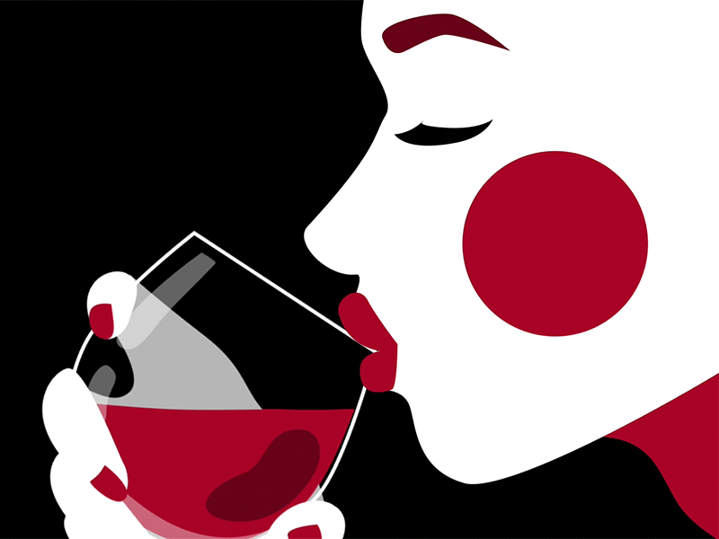 wine girl woman cup sight lips lipstick mascara drink Sip