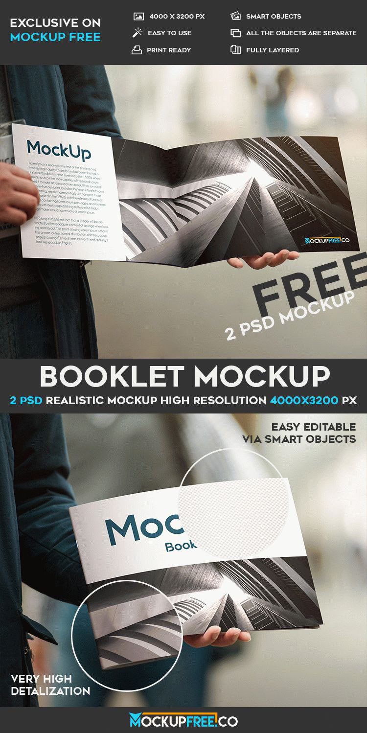 Mockup free product mockups Booklet brochure catalog hand magazine paper