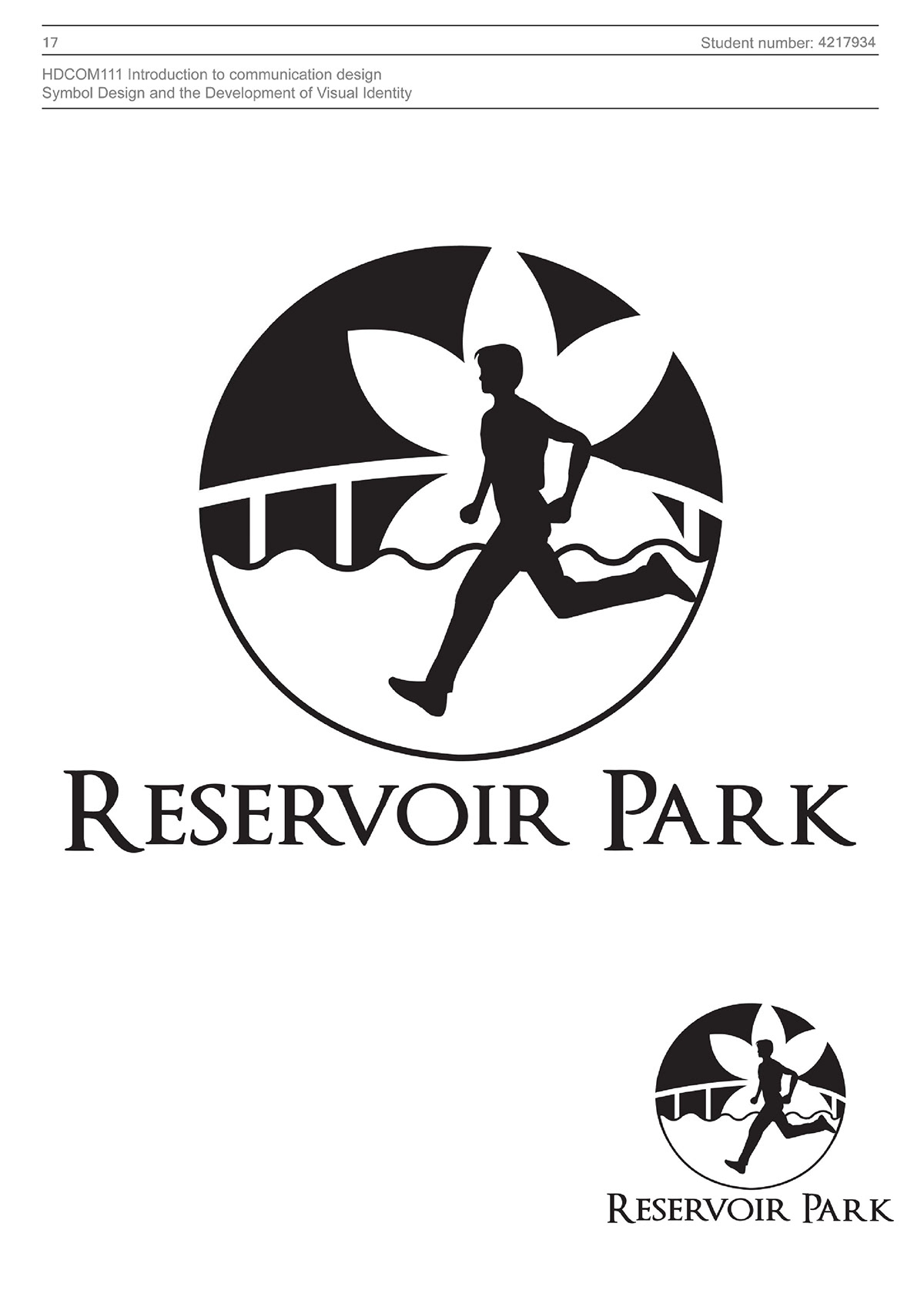 logo reservoir Park Kuching graphic design