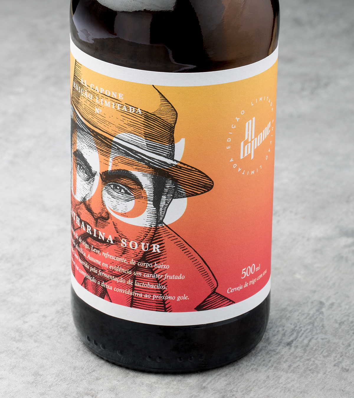Al Capone Packaging beer craft beer design graphic design  ILLUSTRATION  studiobah Adobe Portfolio