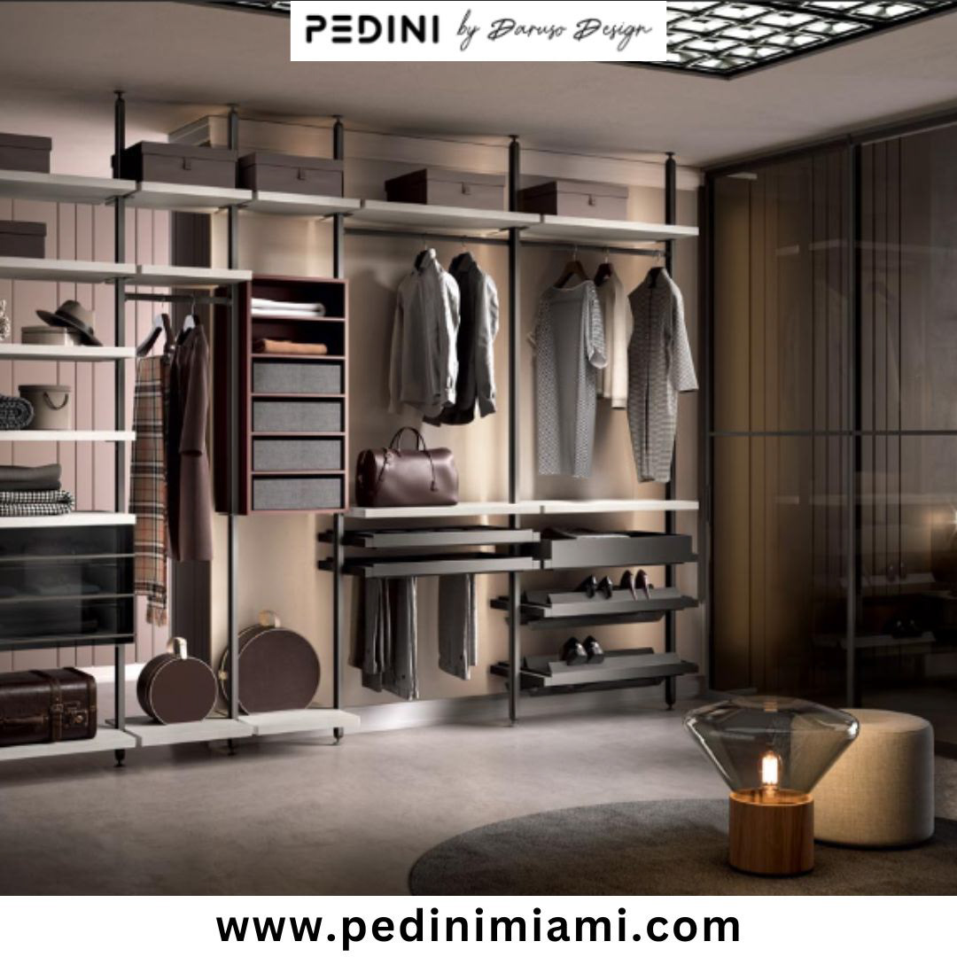 pedini miami custom wardrobe closet luxury walk in closet