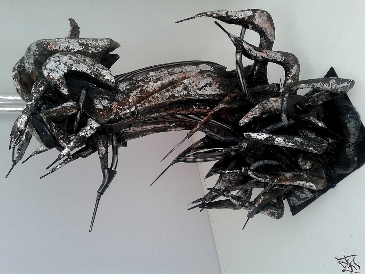 gargoyles monsters biomechanical sculptures alien horror arts characters robots design