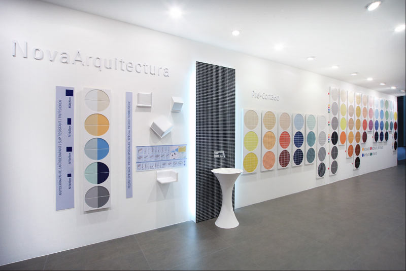Cinca cersaie arquitectos Nova Arquitectura tiles ceramica azulejos wall tiles Floor Tiles Stand Exhibition 