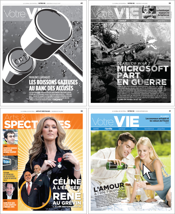 newspaper print cover Montreal