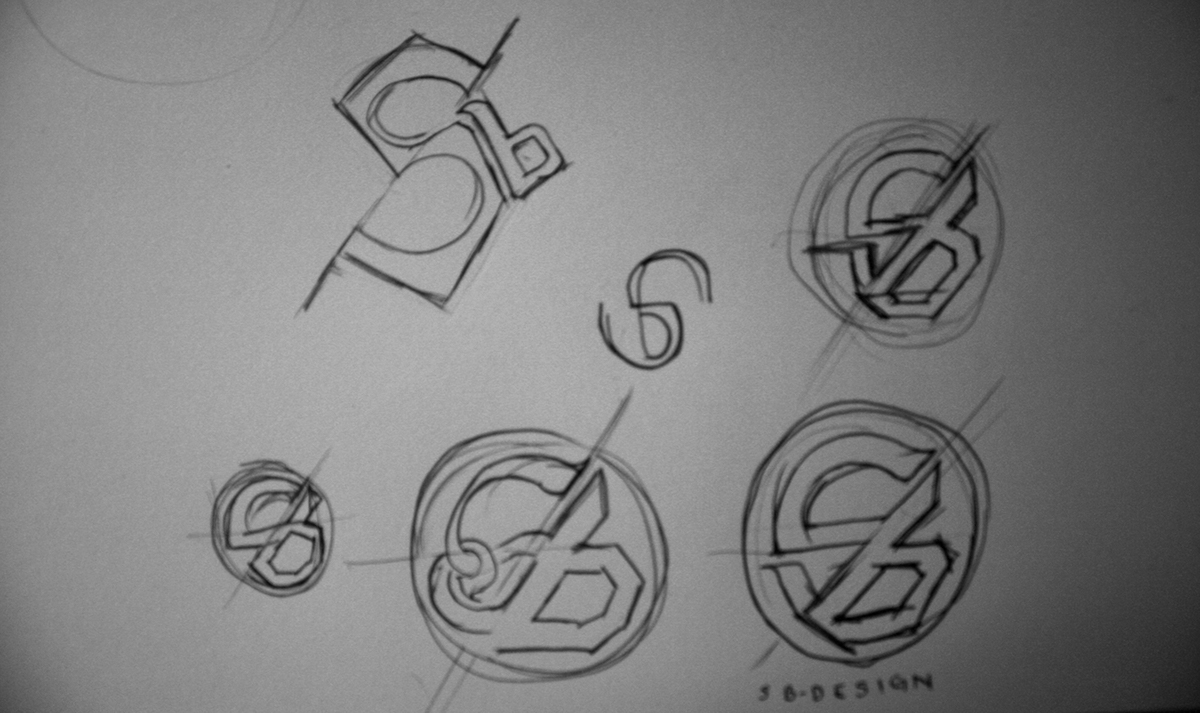 SB shibin shi bin logo brand design personal personal logo