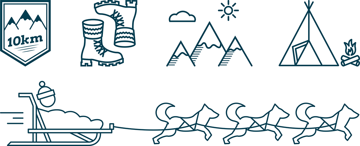 Website dogsledding norway branding  logo