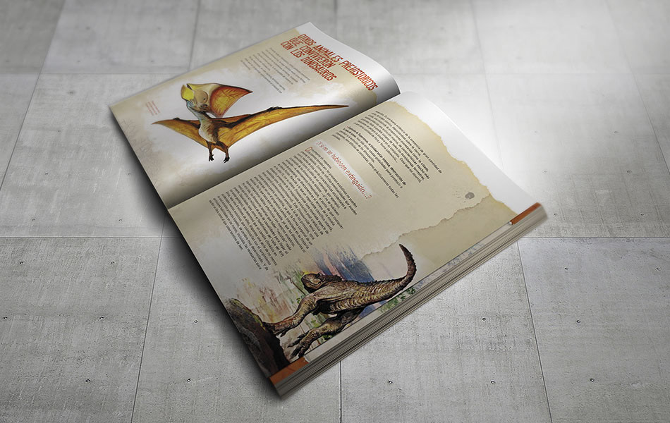 editorial book arrojo dinosaurs illustrations