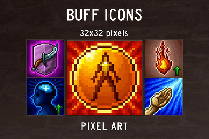 Pixel Art Potion Icon Pack 32x32