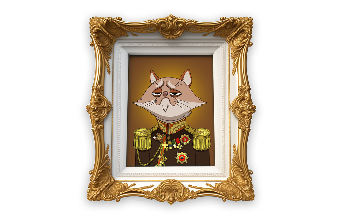 animal illustration cartoon Cat Character design  cryptoart Digital Art  lineart nft nft art nftart