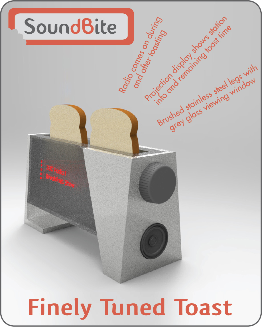 toast toaster Radio glass steel Food  breakfast cad Render sound product design industrial art MORNING