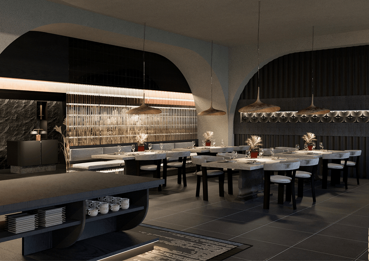 interior design  restaurant architecture 3ds max design