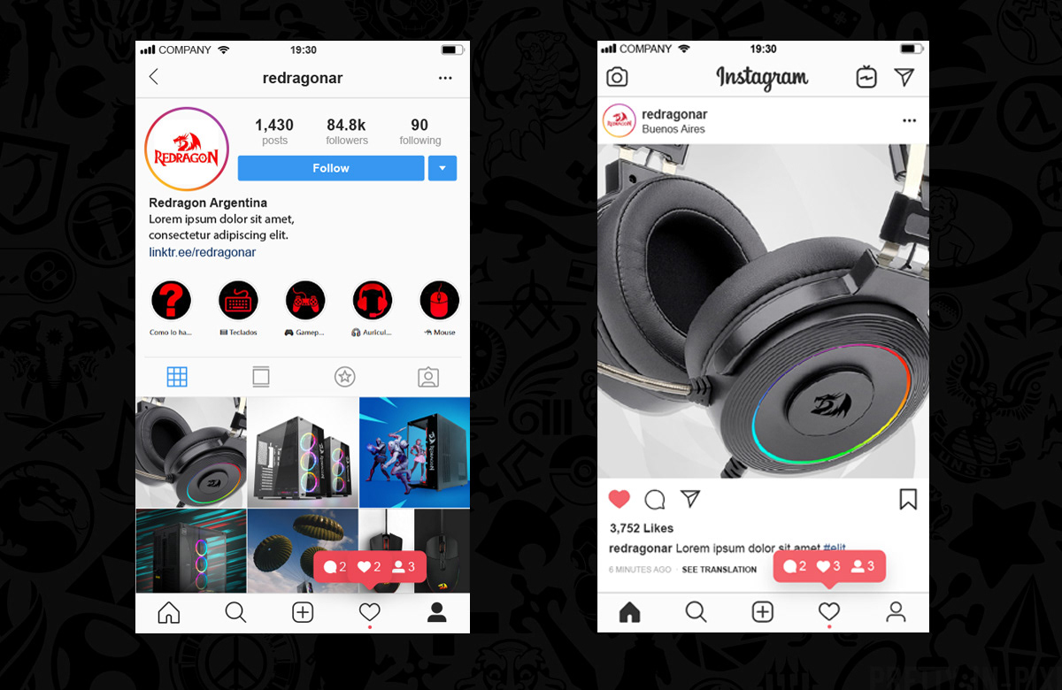 brand design Gamer Gaming instagram post social
