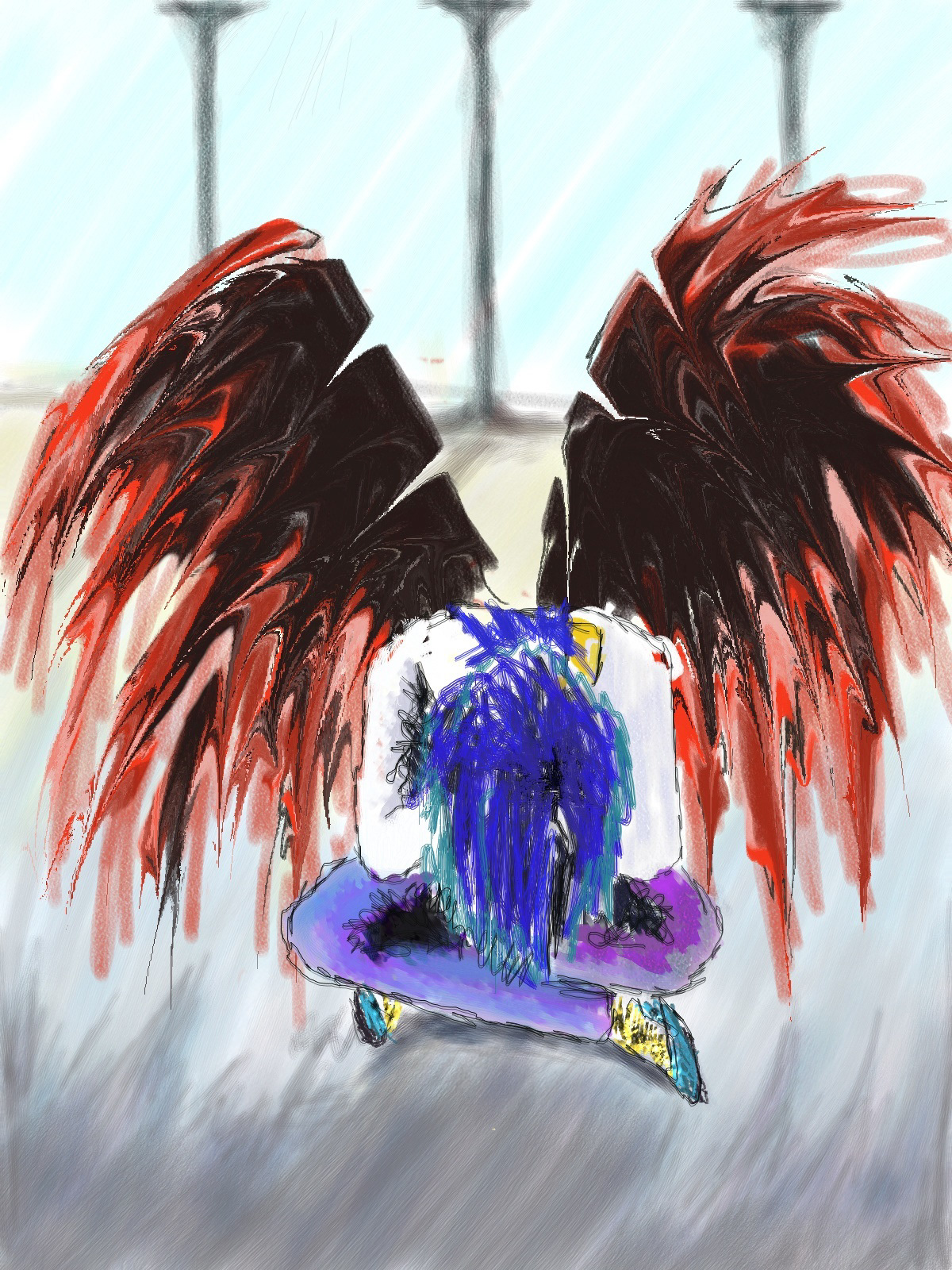 ilustracion angel color ALAS wings