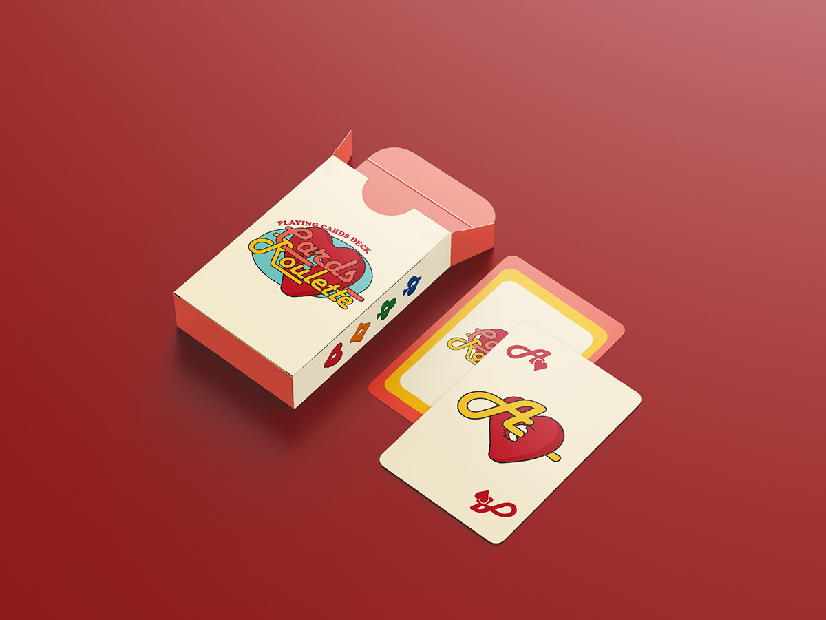 card design card roulette cards deck graphic design  personal project Playing Cards red velvet russian roulette roulette