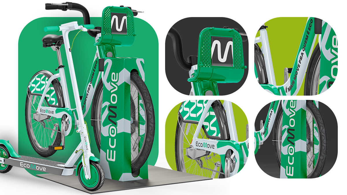 branding  Urban Design ecodesign sustentabilidade bicicleta patinete identidade visual