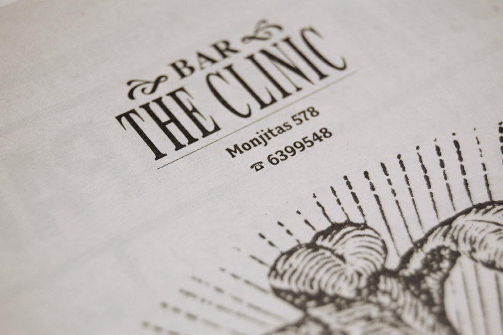 editorial bar the clinic Carta menu