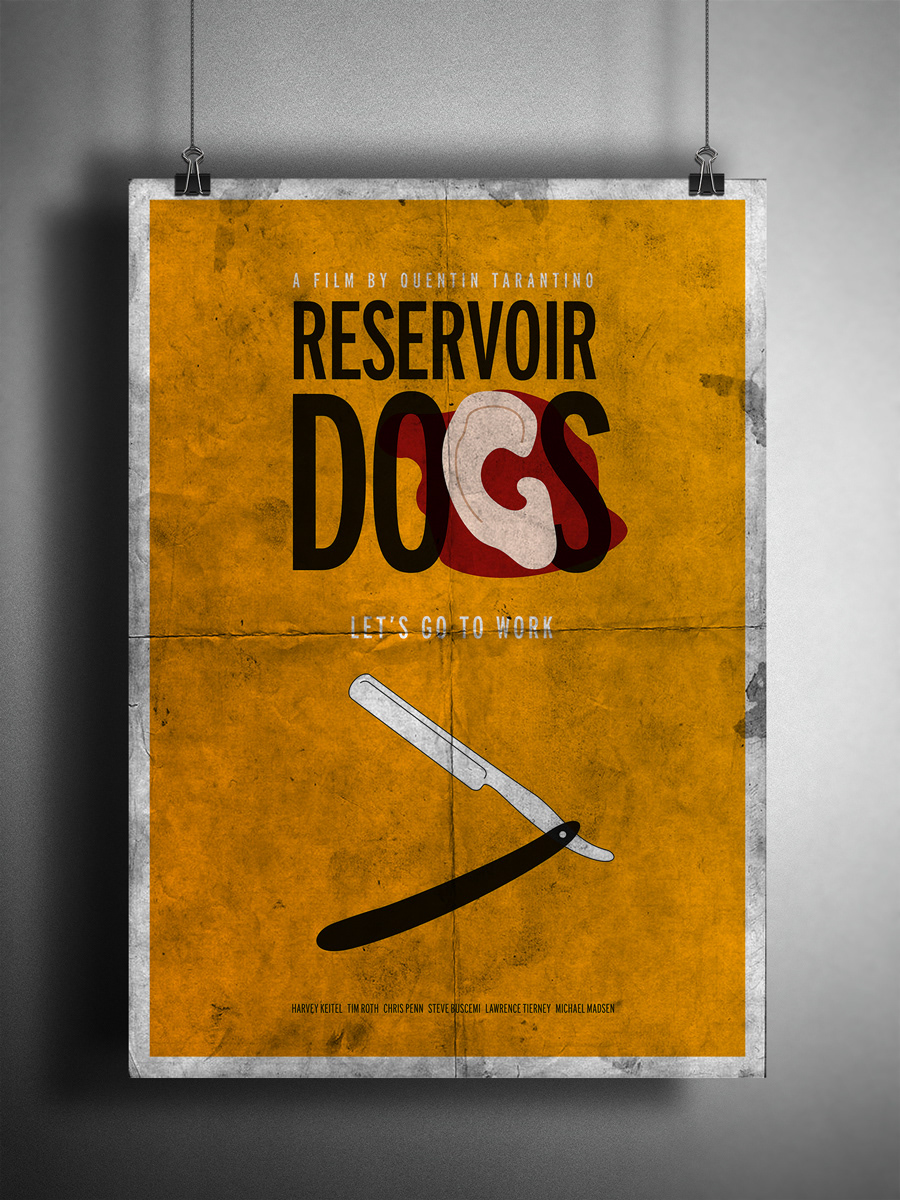 ear Razor Blade blood poster Tarantino reservoir dogs Cinema