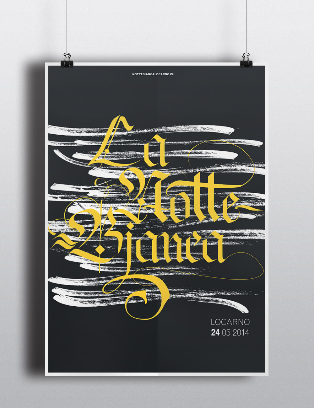 graphic poster lettering Locarno manifesto art design